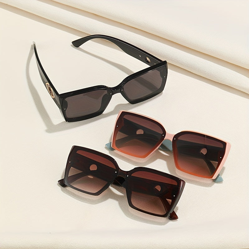 Large Square Sunglasses Anti Glare UV400 Sun Shades For Driving