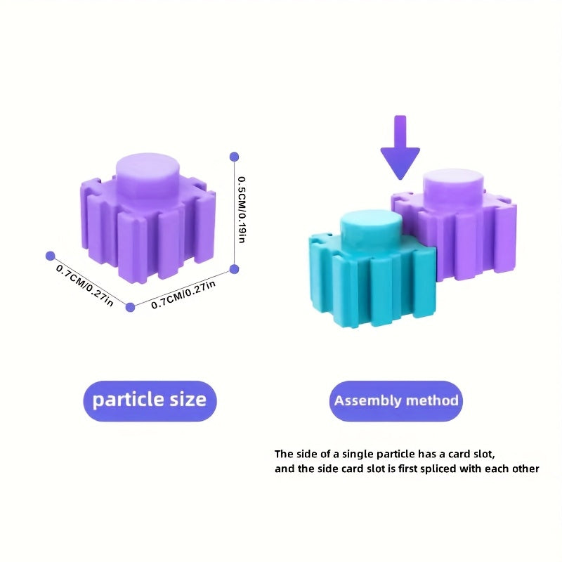 DIY Small Particle Building Blocks Educational Toy Stacking Blocks