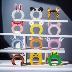 10pcs Mixed Cartoon Headdress Balloons Animal Shape Kindergarten Gift