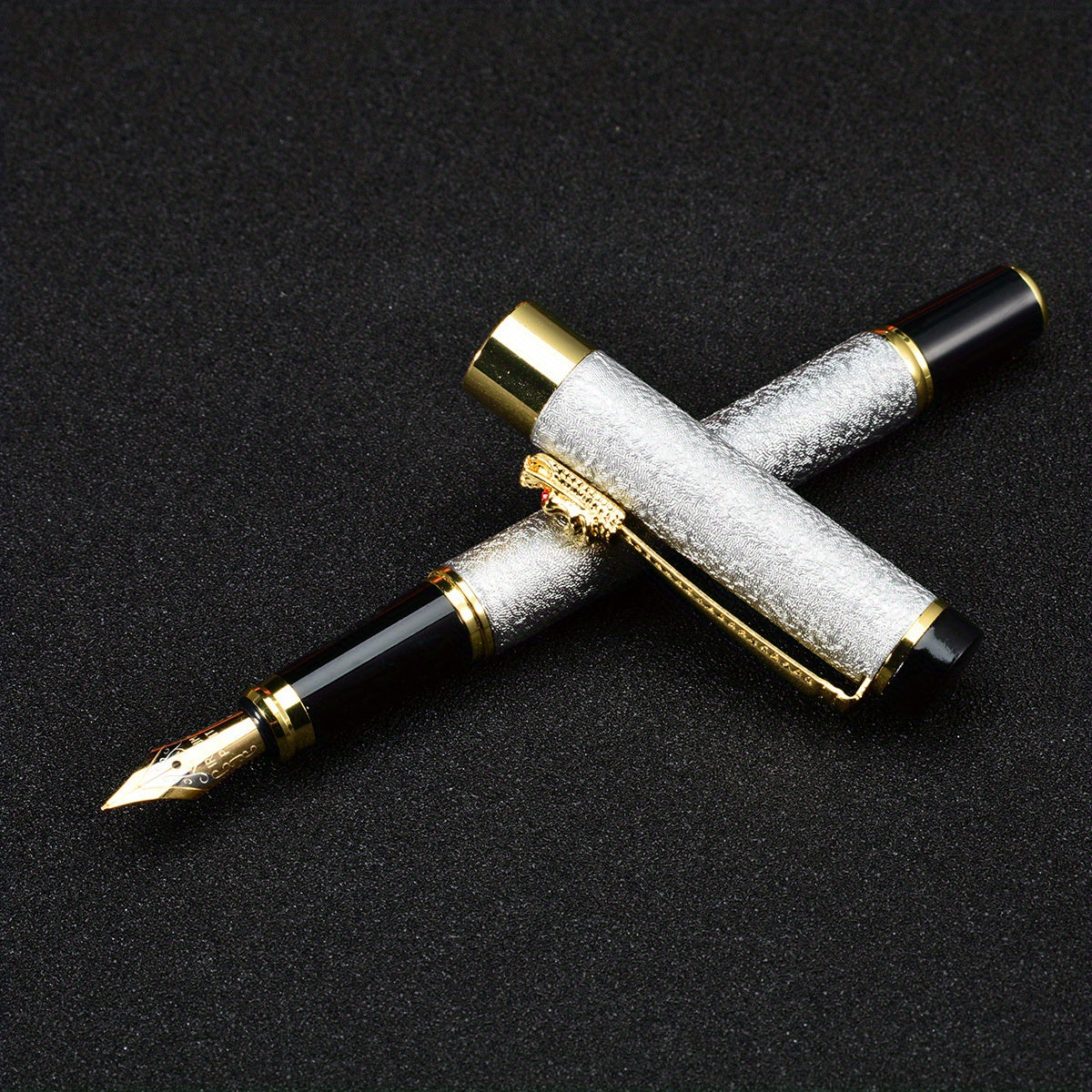 1pc Fountain Pen Classic Frosted Pen With Amazing Comfort Grips Fine Nib