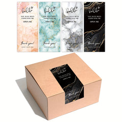 50pcs Thank You Stickers Waterproof Seal Labels Packaging Stickers