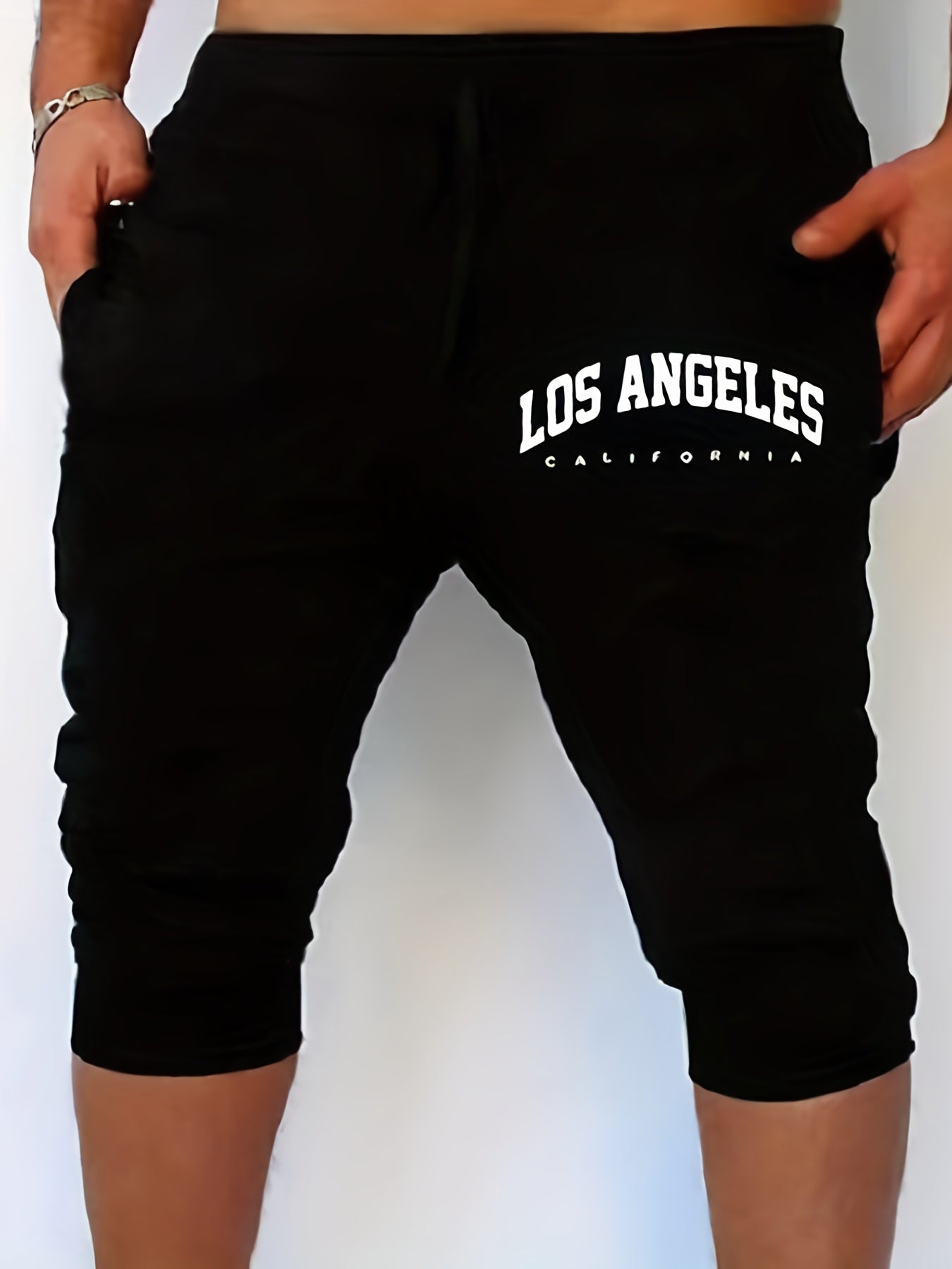 Comfy Elastic Waist Drawstring Shorts for Men