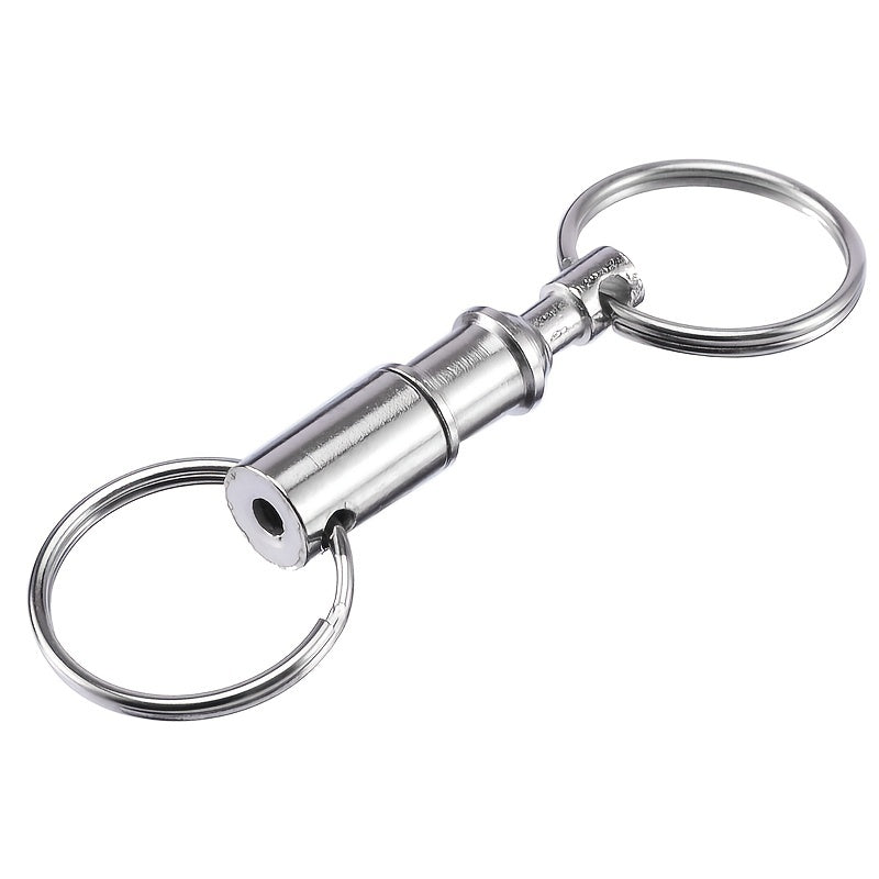 Detachable Key Chain Quick Release Double Split Rings Easy Access