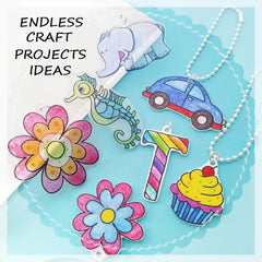 Shrink Art Kit with 12 Shrinky Art Paper Sheets