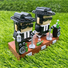 349pcs ABS Film Building Blocks Toy & Dark Brown