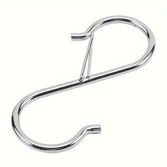 5 pcs S Hooks For Hanging 8 89 Cm Safety Buckle S Hook Pot Holder Closet Hooks