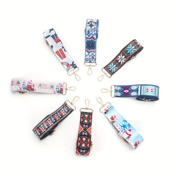 Boho Style Adjustable Bag Strap Print Replacement Belt Purse Shoulder Strap