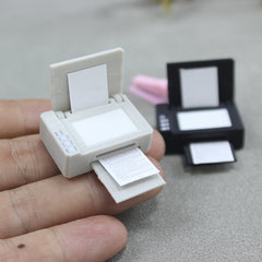 1:12 Dollhouse Office Props Set - Mini Stationery Supplies & Printer Model