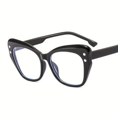 Y2K Cat Eye Women Glasses Butterfly Frame Gradient Clear Lens Glasses Vintage