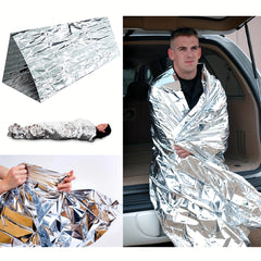 Portable Thickened Survival Blanket for Outdoor Camping