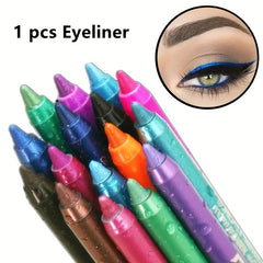 Multicolor Eyeshadow Eyeliner Pen Metallic Glossy Smoky Eyeliner