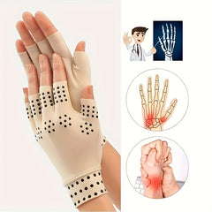 Fingerless Gelitis Joint Rehabilitation Gloves for Outdoor Activities