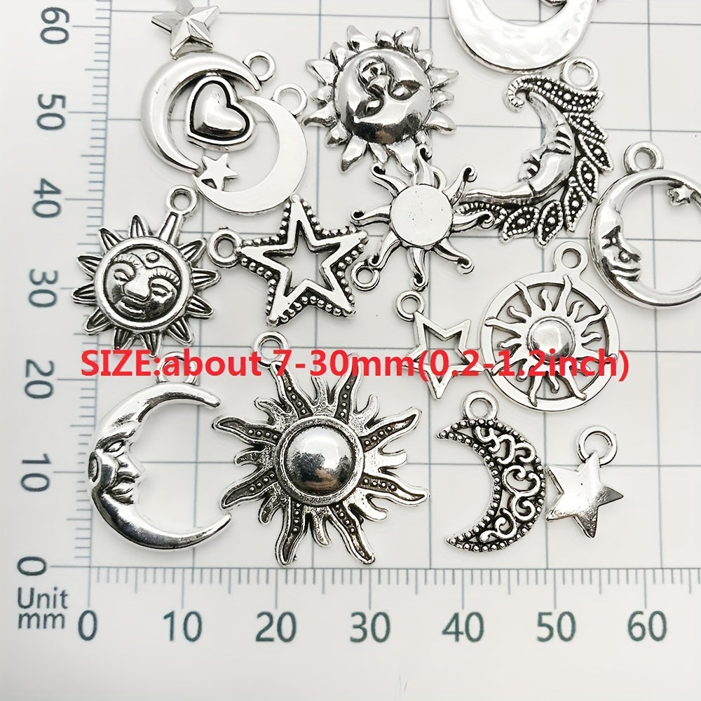 15pcs Tibetan Silver Metal Charms Pendants DIY For Jewelry Making