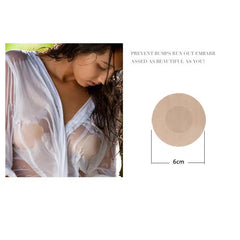 5 Pairs Chest Round Shape Reusable Adhesive Bra Breast Patch