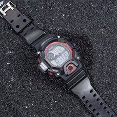 Casual Digital Screen Silicone Watchband Multifunctional Electronic Watch