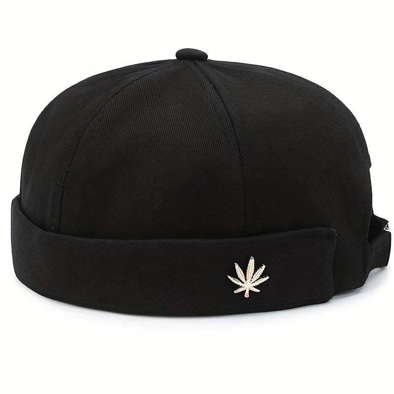 Brimless Melon Skin Soft Top Hat Unisex Street Hip-hop Fashion Hat