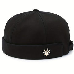 Brimless Melon Skin Soft Top Hat Unisex Street Hip-hop Fashion Hat