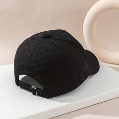 Metal Bear Baseball Cap Embossed Couple Hats Lightweight Sunscreen Dad Hats
