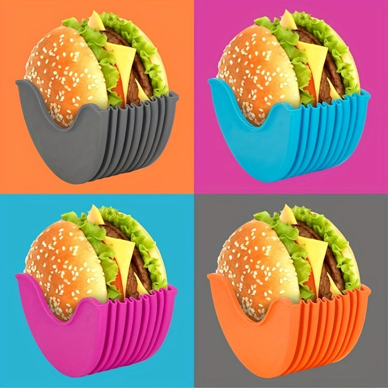 2pc Silicone Hamburger Clip Retractable Holder for RV Travel
