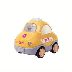 Friction Powered Push Car Toys with Music - Police Fire Trucks