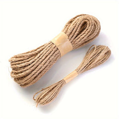 10 Meters Natural Jute Twine Durable Packing Brown Rope String