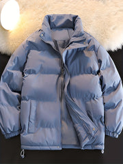 Men's Thickened Cotton Padded Jacket Lamb Fleece Warm Coat Winter