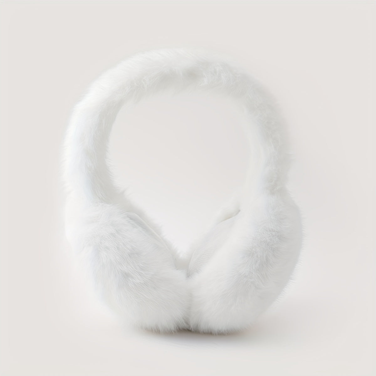 Unisex Winter Ear Warmers Adjustable Soft Fluffy Interior Brown