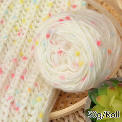 Rainbow Candy Ball Yarn for DIY Knitting Crocheting Soft Sca
