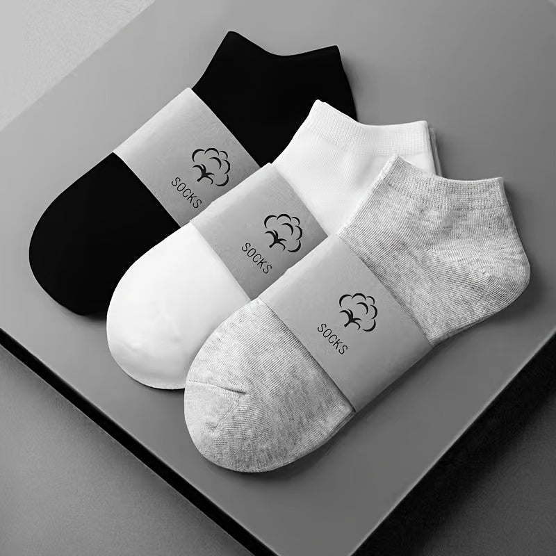 5 Pairs Low Cut Ankle Solid Socks Women's Stockings