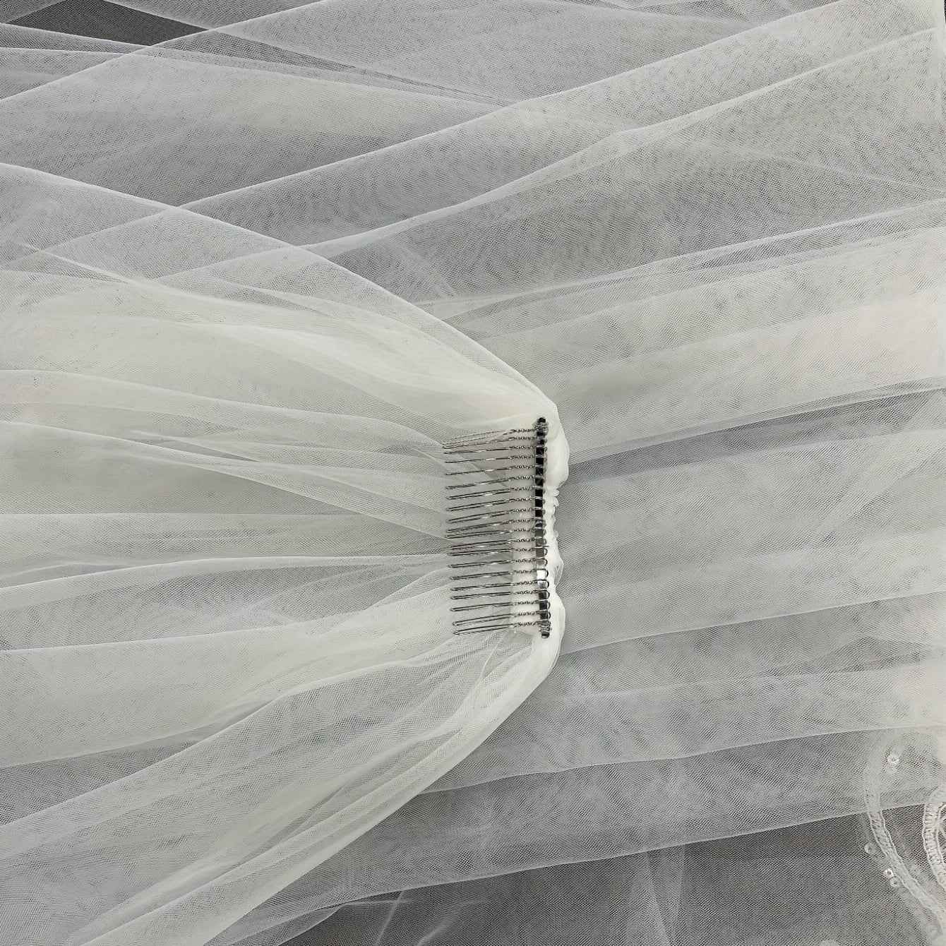 Baroque Cathedral Wedding Veil with Comb