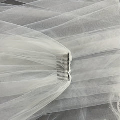 Baroque Cathedral Wedding Veil with Comb