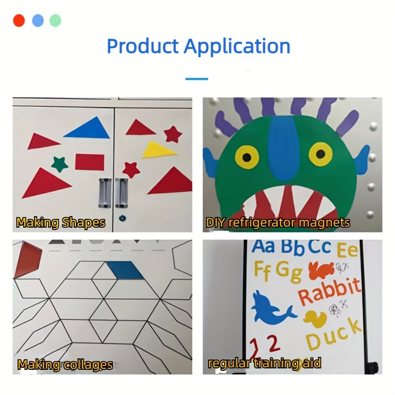 Colorful Soft Magnetic Plate Teaching Cuttable DIY Magnet Sticker