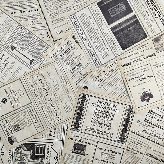 10pcs Vintage Newspaper Scrapbook Papers DIY Crafts