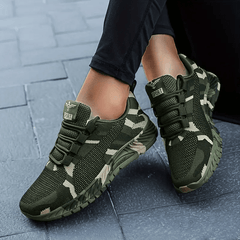 Women's Camo Print Lace-up Running Shoes Breathable Lightweight Sneakers