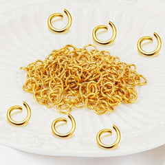 200pcs Gold Stainless Steel Open Jump Rings for DIY Jewelry Making