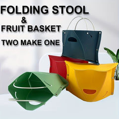 Card Stool With Rope Handle Foldable Small Stool & Storage Bag
