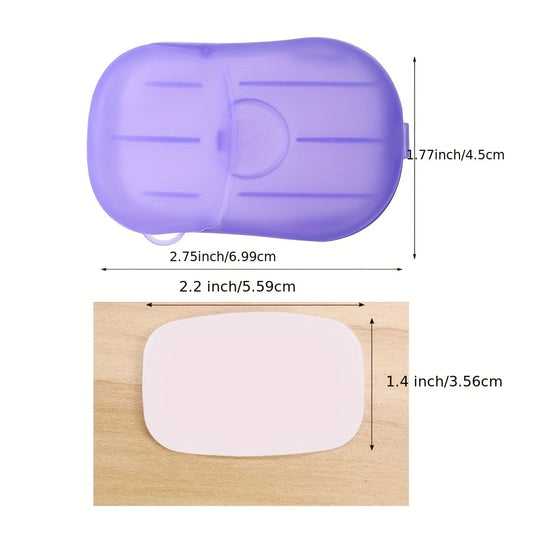 Portable Soap Flakes 10 Boxes 200pcs Travel Hand Washing Cleaning Soap