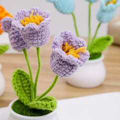 Simulation Flower Cream Puff Potted Plant Home Decoration