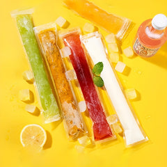 Clear Disposable Popsicle Bags with Zipper 100pcs