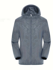 Men's Lightweight Waterproof Windbreaker Jacket Hooded Coat