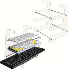 Acrylic Keyboard Stand 3 Layer Storage Rack
