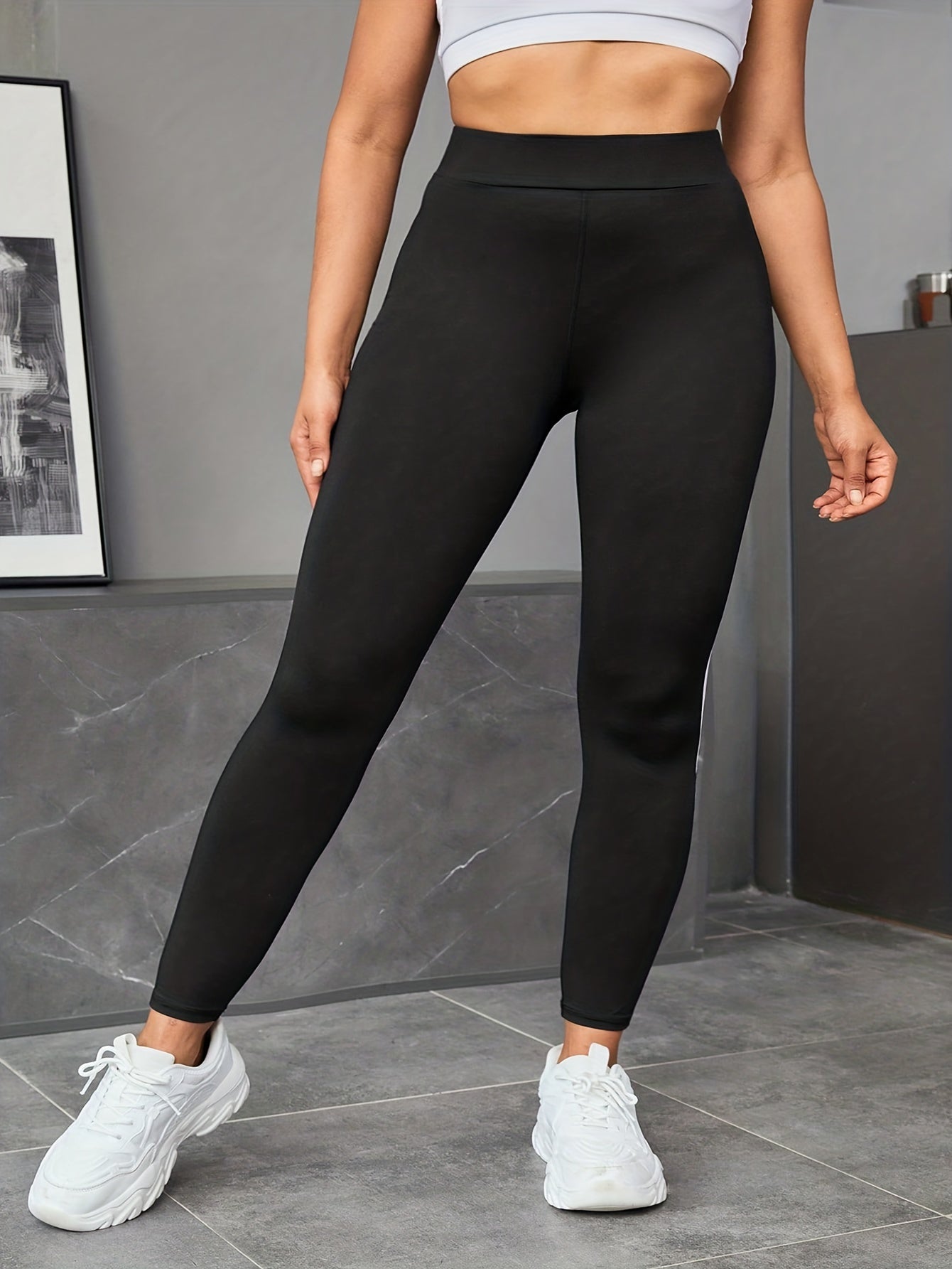  Colorblock High Waisted Sports Leggings