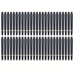 50pcs 48mm Nylon Dart Shafts 2BA Screw Thread Rod Stem with Protective Ring