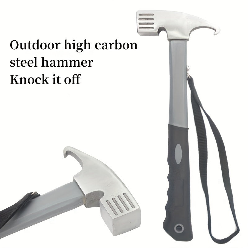 Outdoor Hammer High Carbon Steel Camping Household Tool Ground Nail Remover