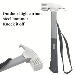 Outdoor Hammer High Carbon Steel Camping Household Tool Ground Nail Remover