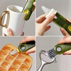 U-shaped Cup Cleaning Brush Rotates to Clean, Groove Cleaning Brush