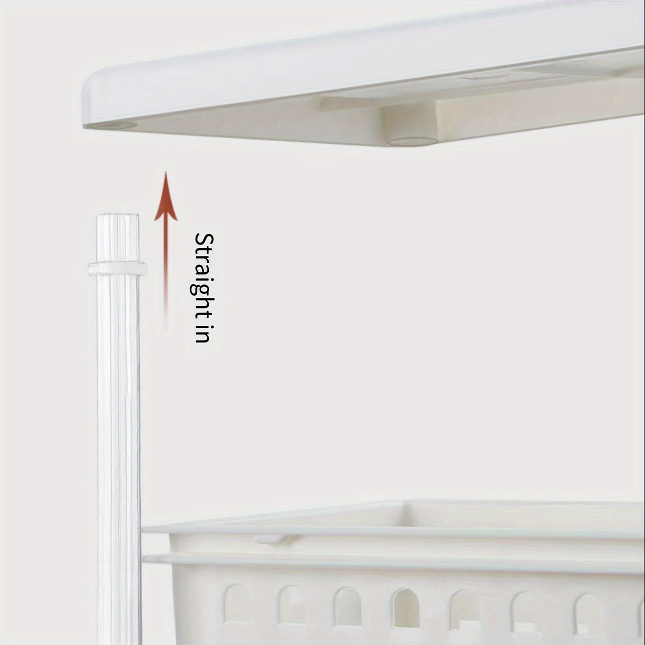 Plastic Drawer Storage Rack - Ideal for Kitchen, Living Room, and Bedroom