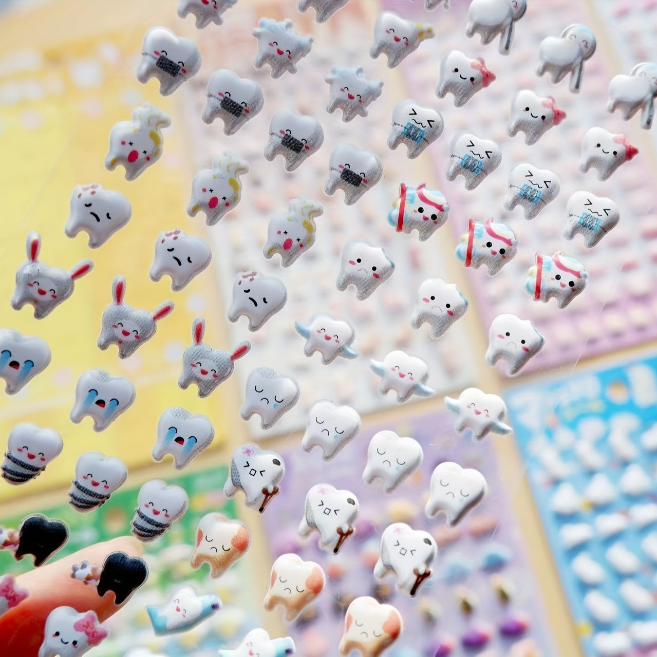3D Little Rabbit Tropical Fish Alpaca Sticker