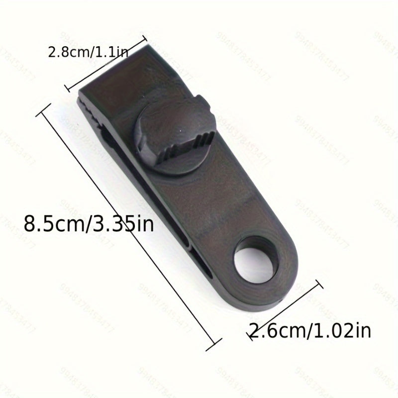 10pcs Heavy Duty Tarp Clips & Buckles for Secure Tent