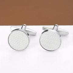 Romantic Round Cufflinks Business For Men